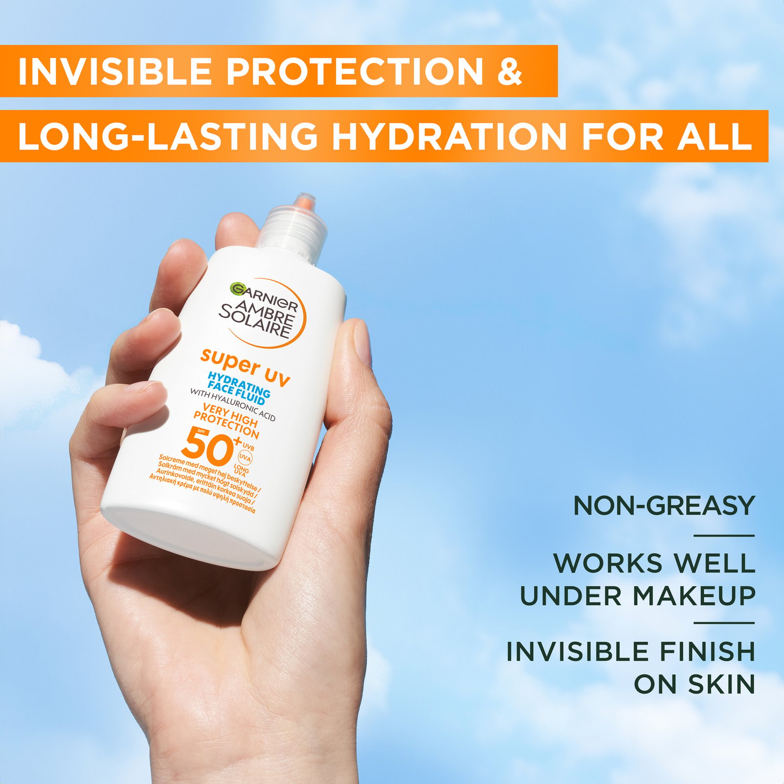 Garnier Ambre Solaire Sensitive Advanced Super UV Fluid SPF50+ 40 ml