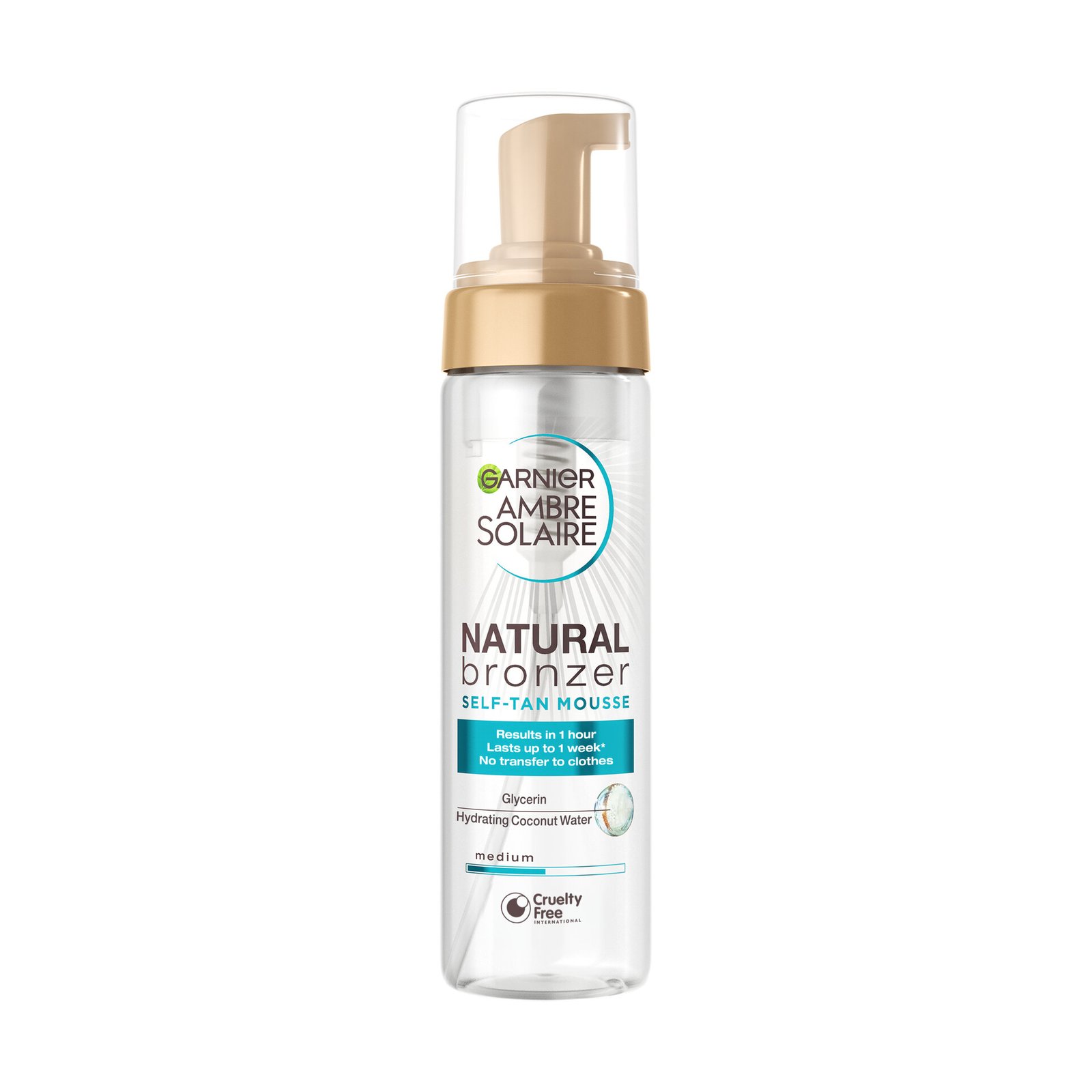 Garnier Ambre Solaire Natural Bronzer Self-Tan Mousse for normal skin Medium 200 ml