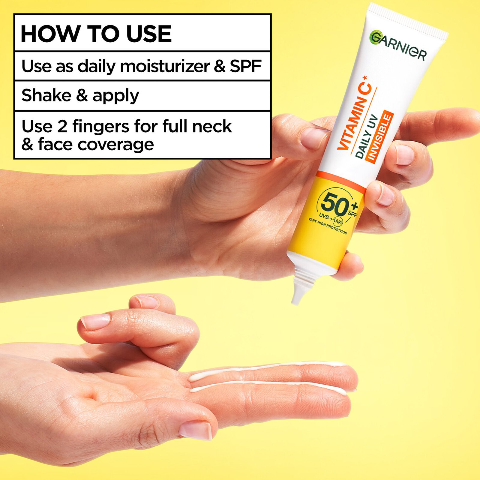 Garnier SkinActive Vitamin C Invisible UV SPF50+ Glow Boosting Fluid 40 ml