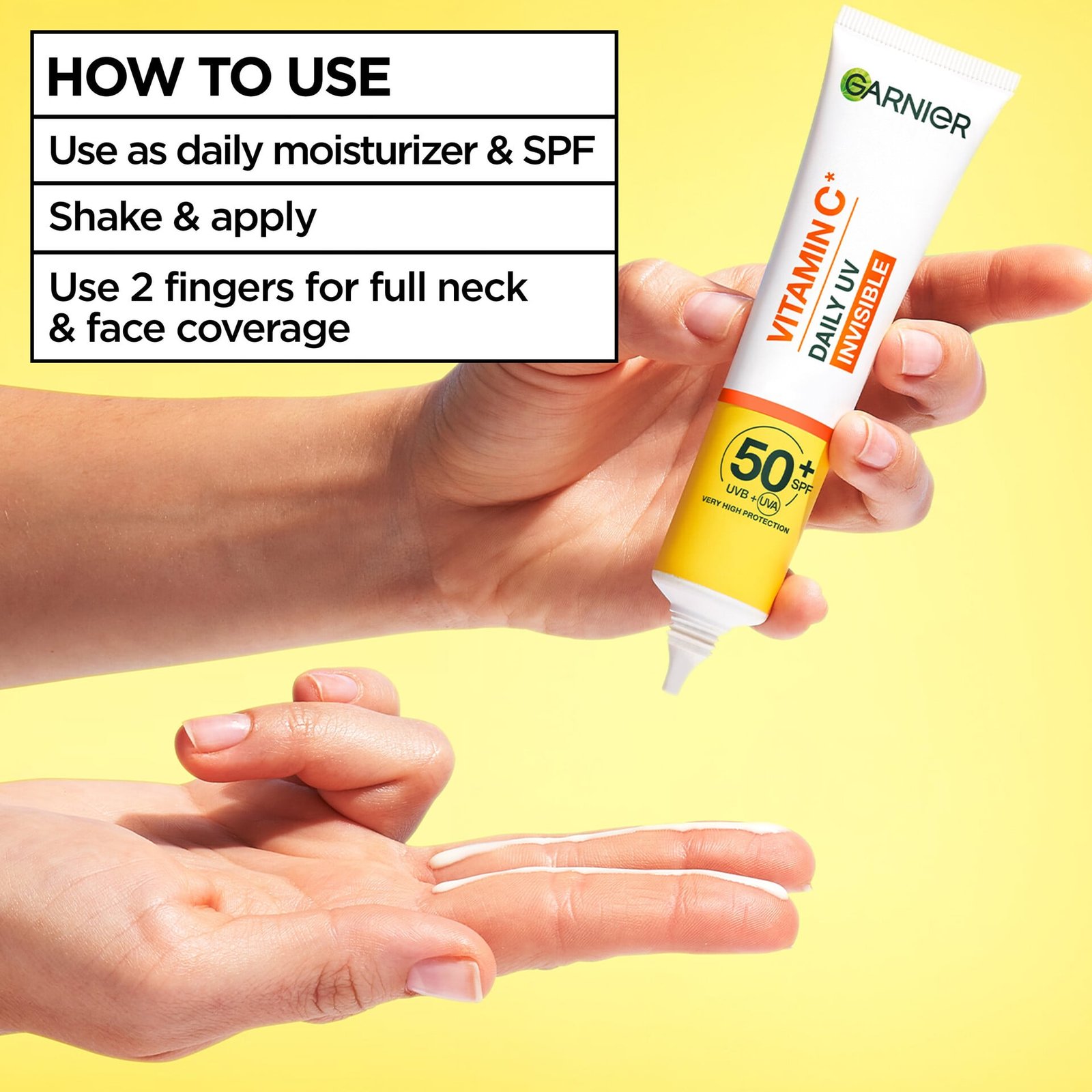 Garnier SkinActive Vitamin C Invisible UV SPF50+ Glow Boosting Fluid 40 ml