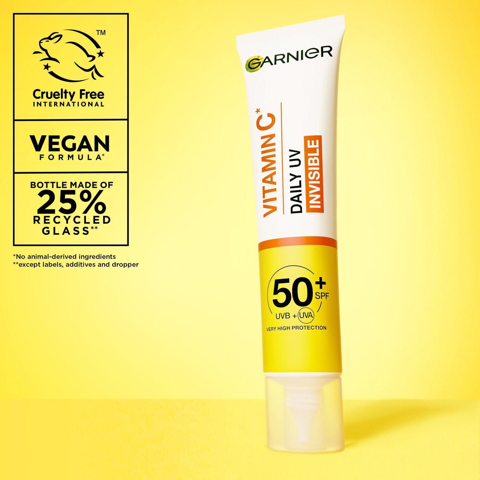 Garnier SkinActive Vitamin C Invisible UV SPF50+ Glow Boosting Fluid 40 ml