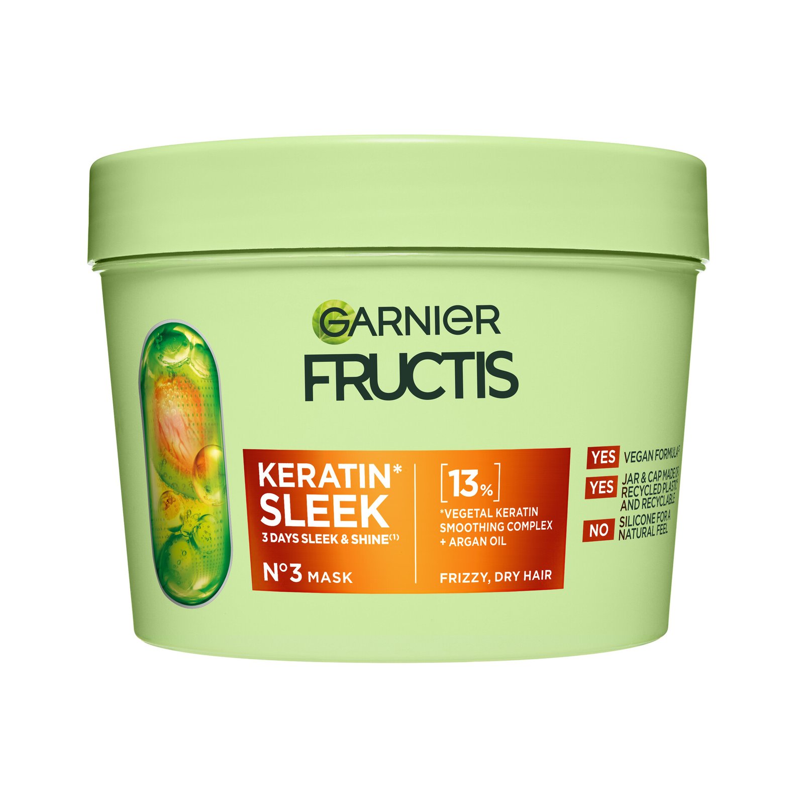 Garnier Fructis Keratin Sleek hårinpacking 370 ml