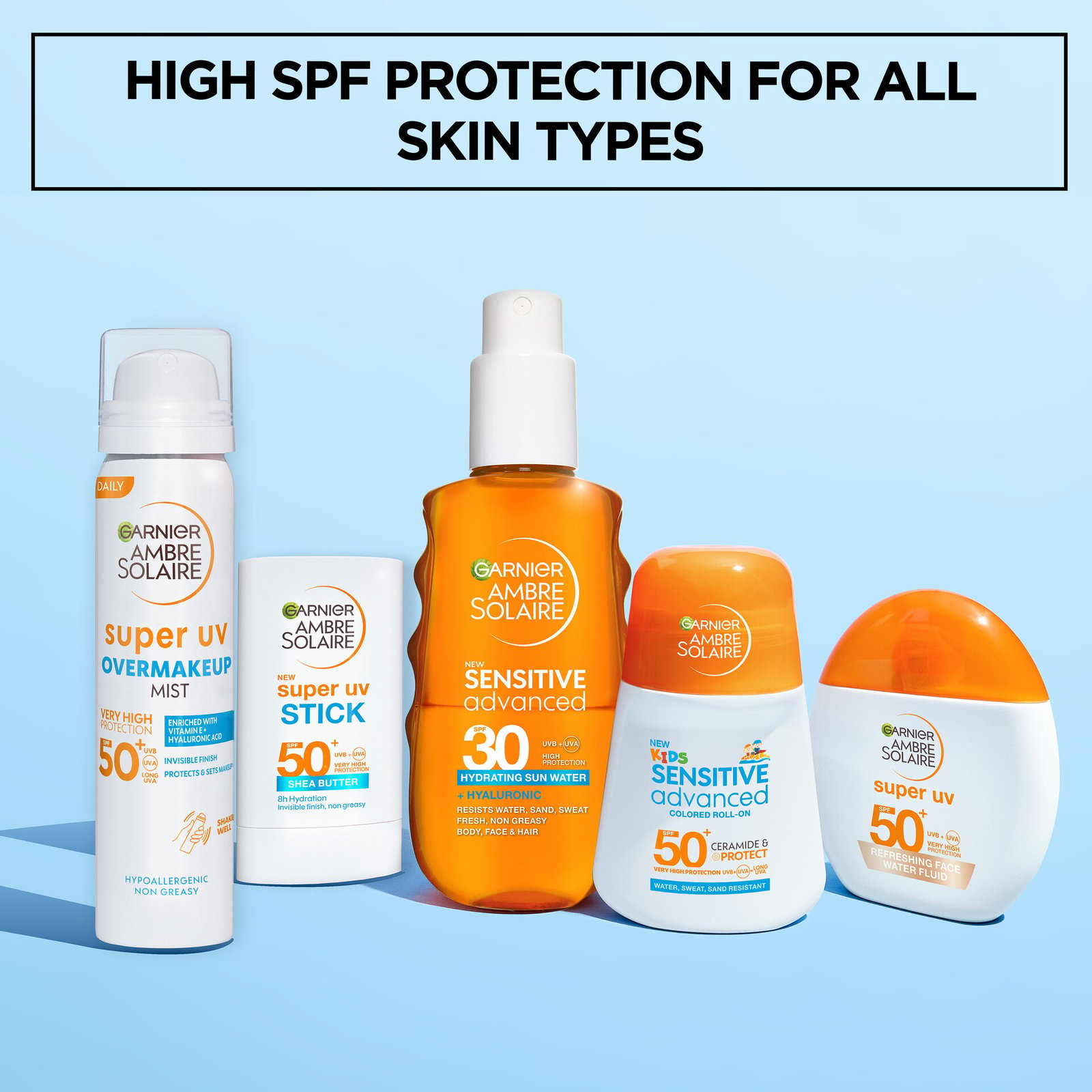 Garnier Ambre Solaire Super UV Refreshing Water Fluid 40 ml