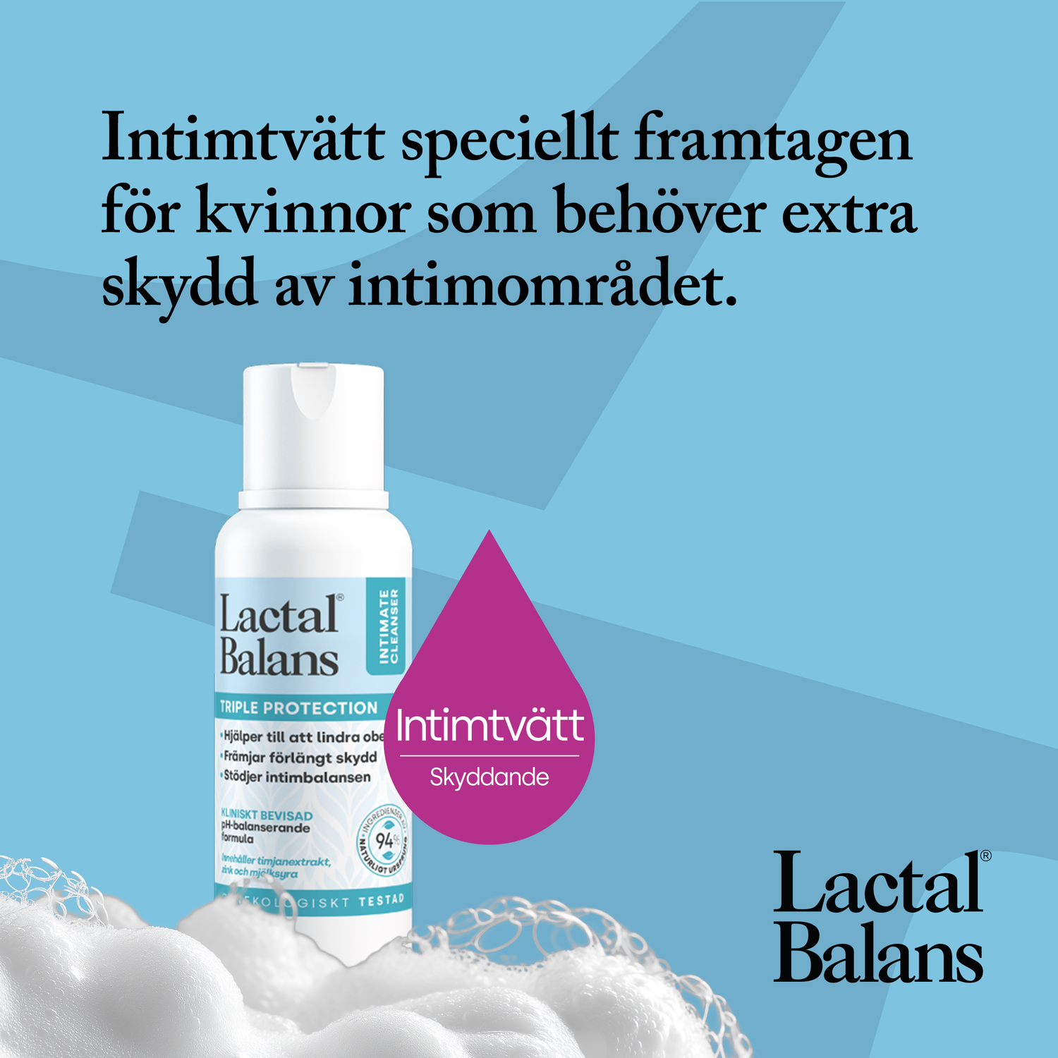 Lactal Balans Triple Protection intimtvätt 250 ml