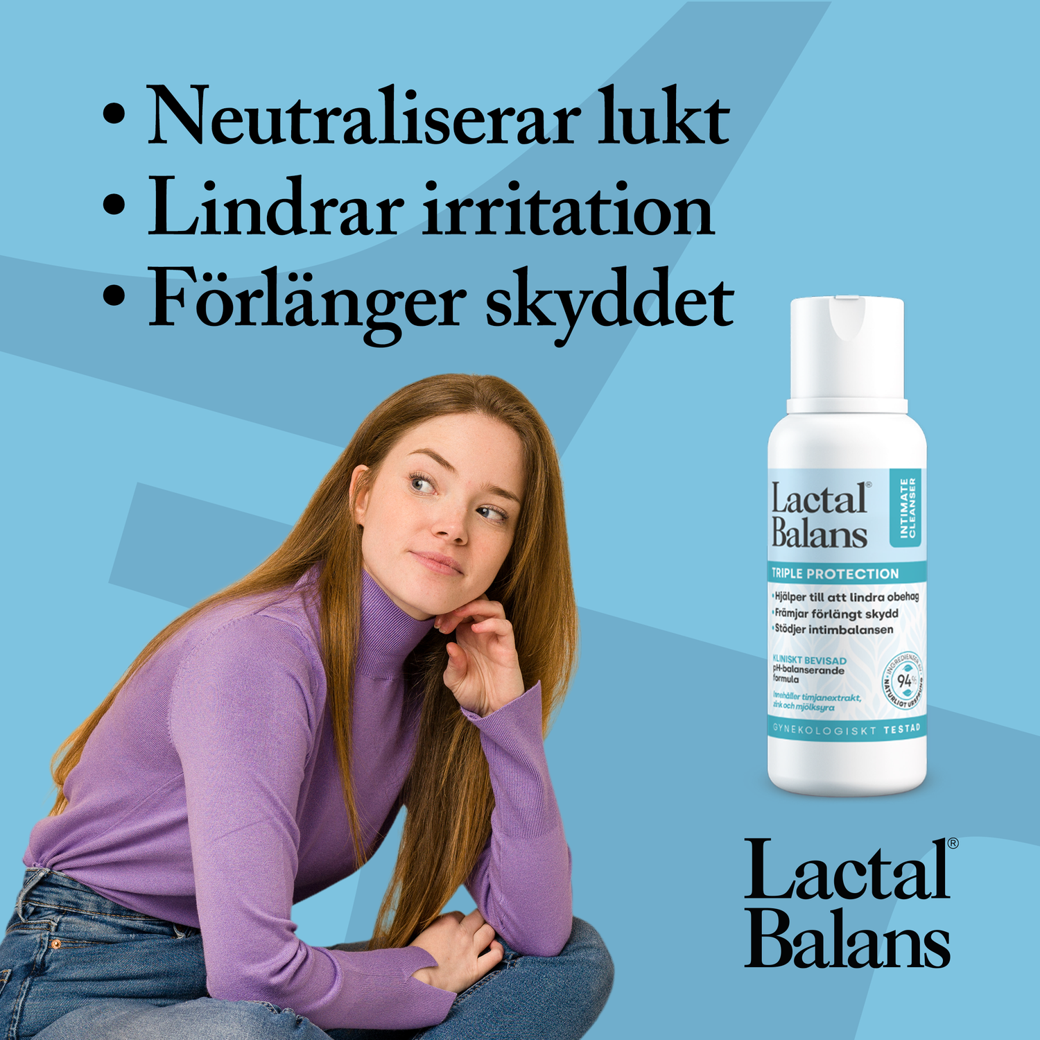 Lactal Balans Triple Protection intimtvätt 250 ml