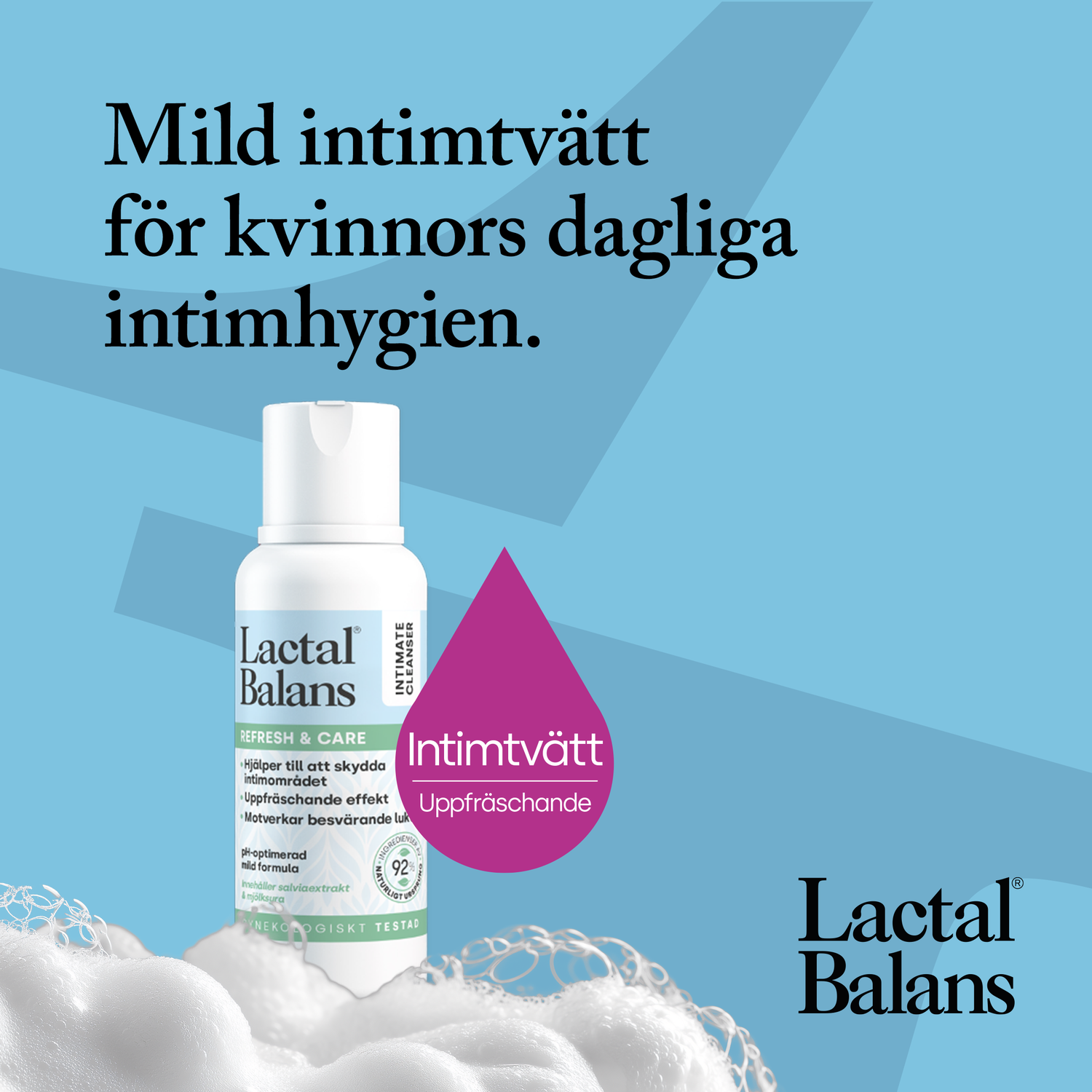 Lactal Balans Refresh & Care intimtvätt 250 ml