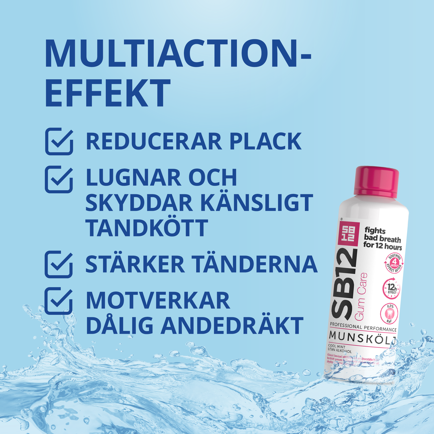 SB12 Gum Care Munskölj, 0,2% 500 ml