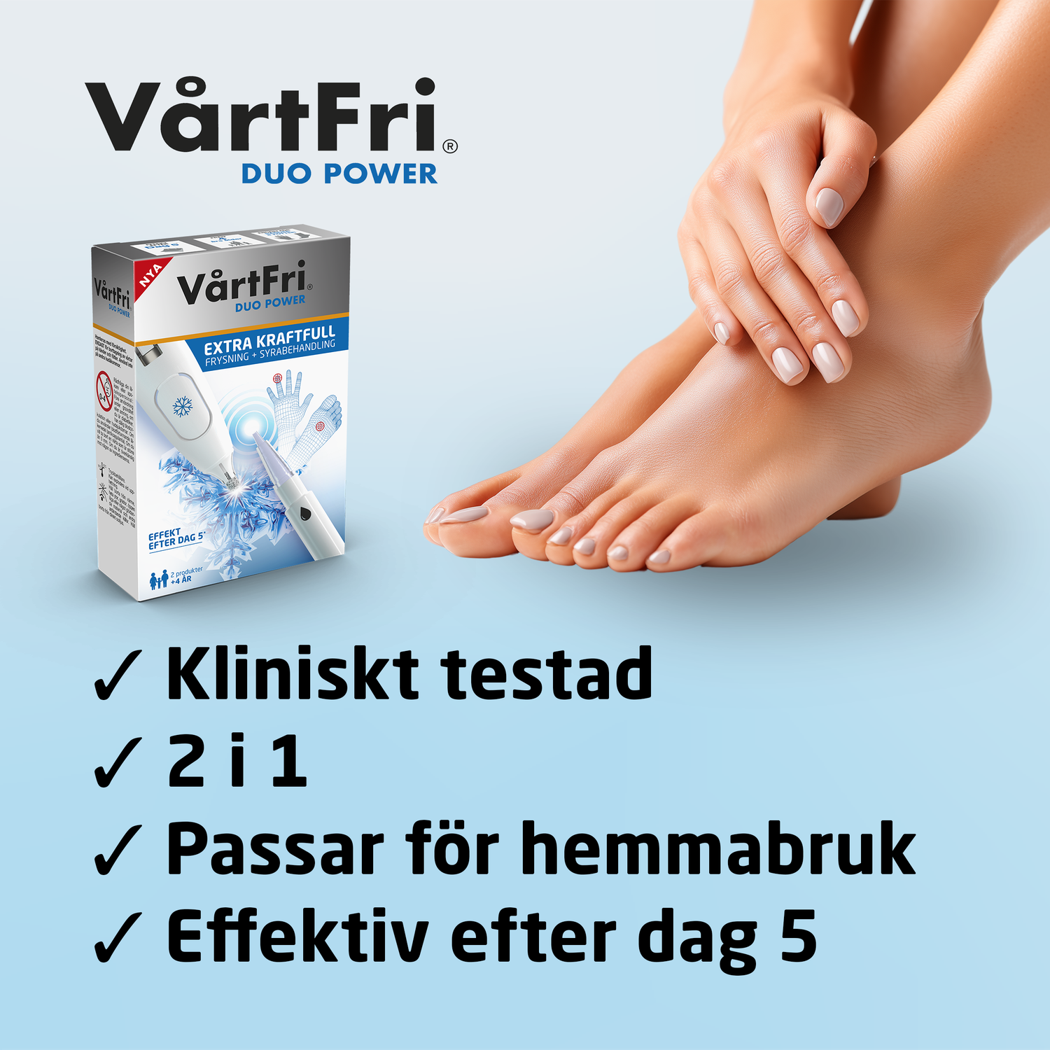 Vårtfri Duo Power Fryspenna 10 ml & Syrapenna 1,5 g