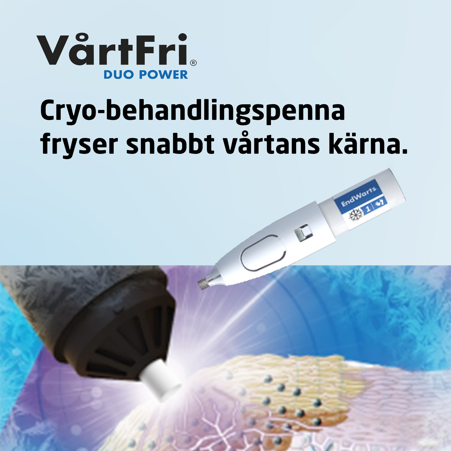 Vårtfri Duo Power Fryspenna 10 ml & Syrapenna 1,5 g
