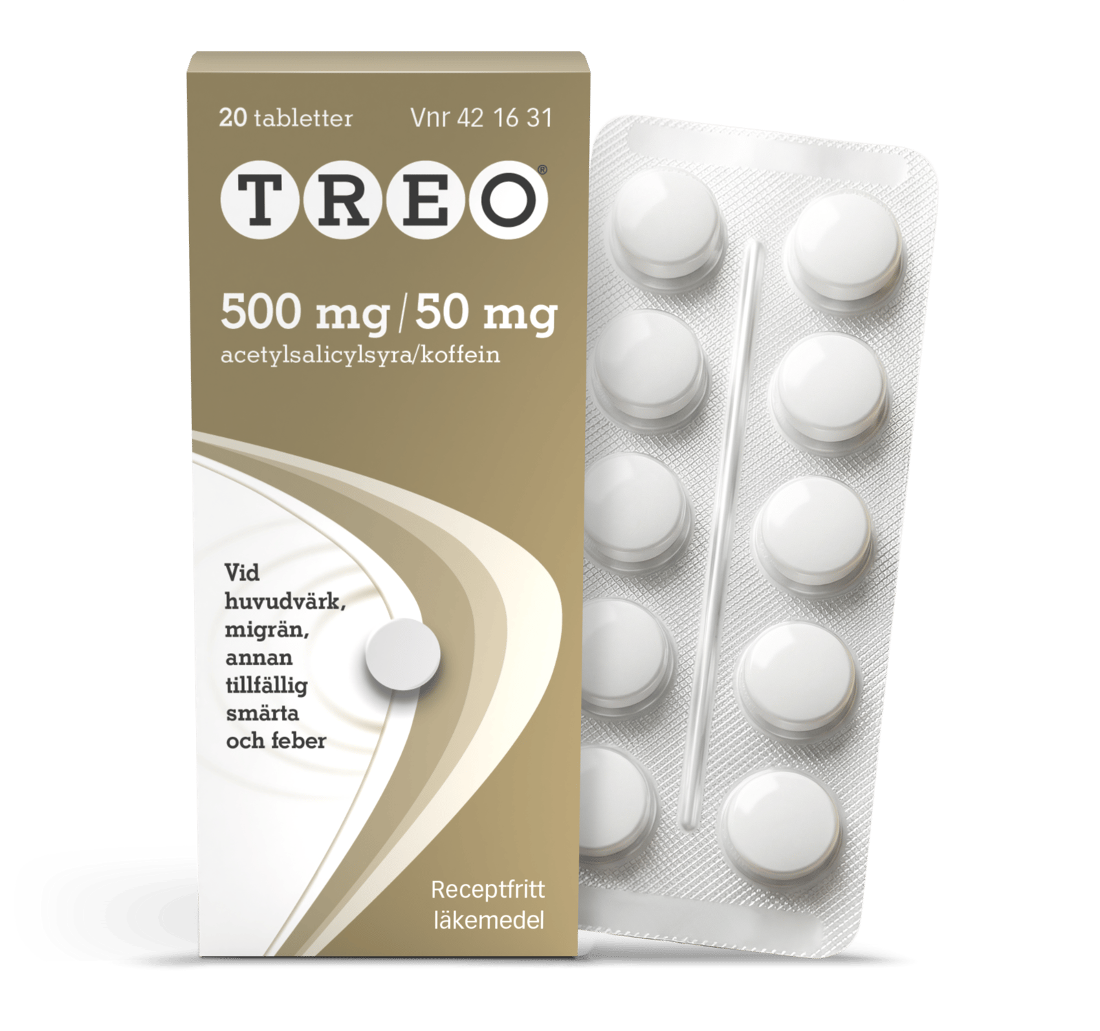 Treo Tablett 500 mg/50 mg 20 st