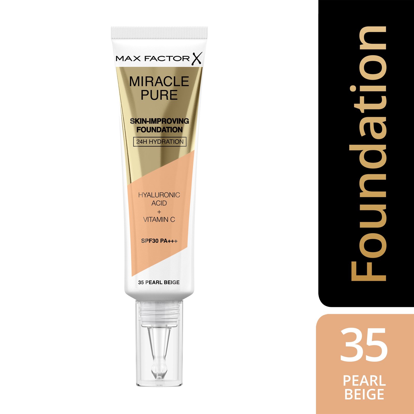 Max Factor Miracle Pure Foundation 35 Pearl Beige 30 ml