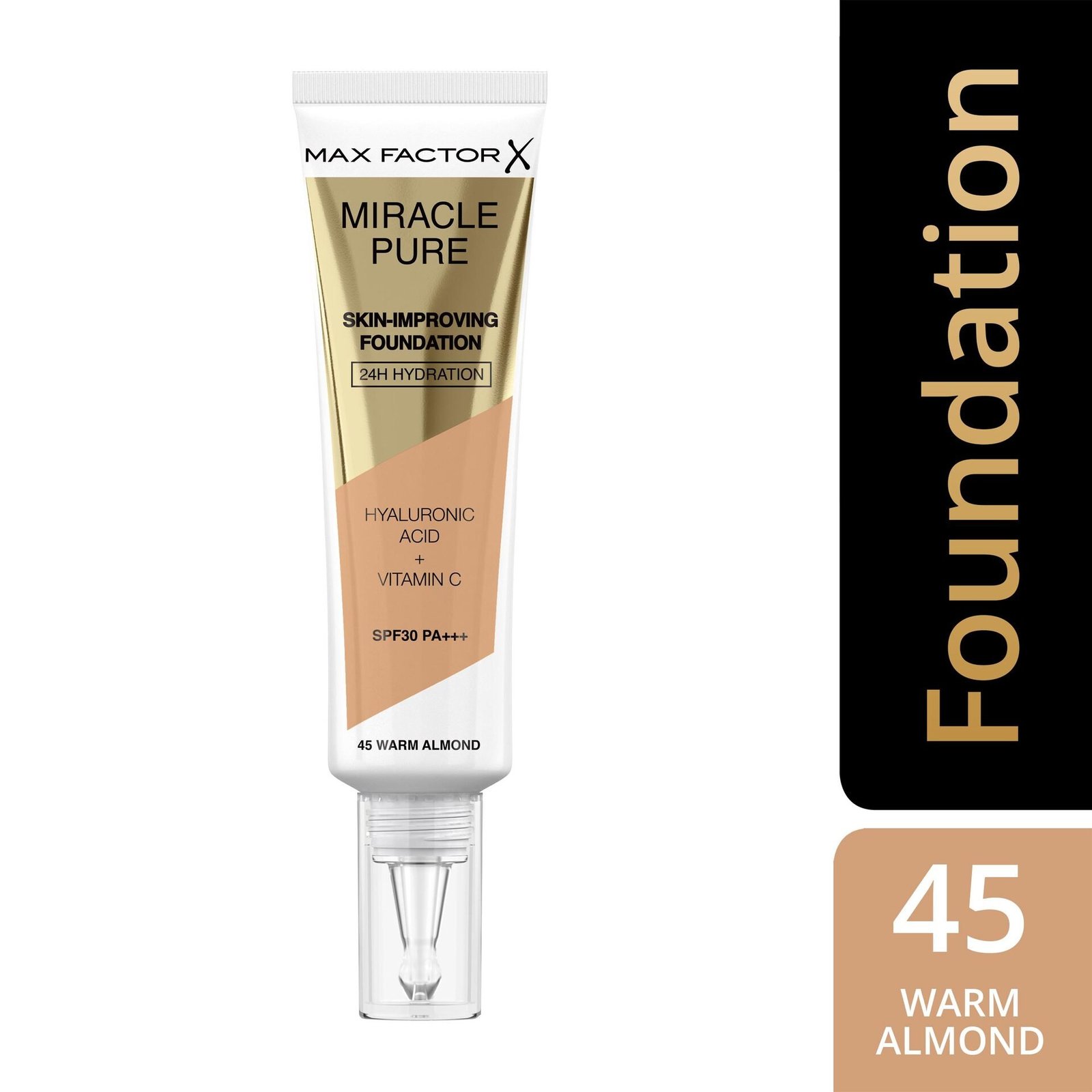 Max Factor Miracle Pure Foundation 45 Warm Almond 30 ml