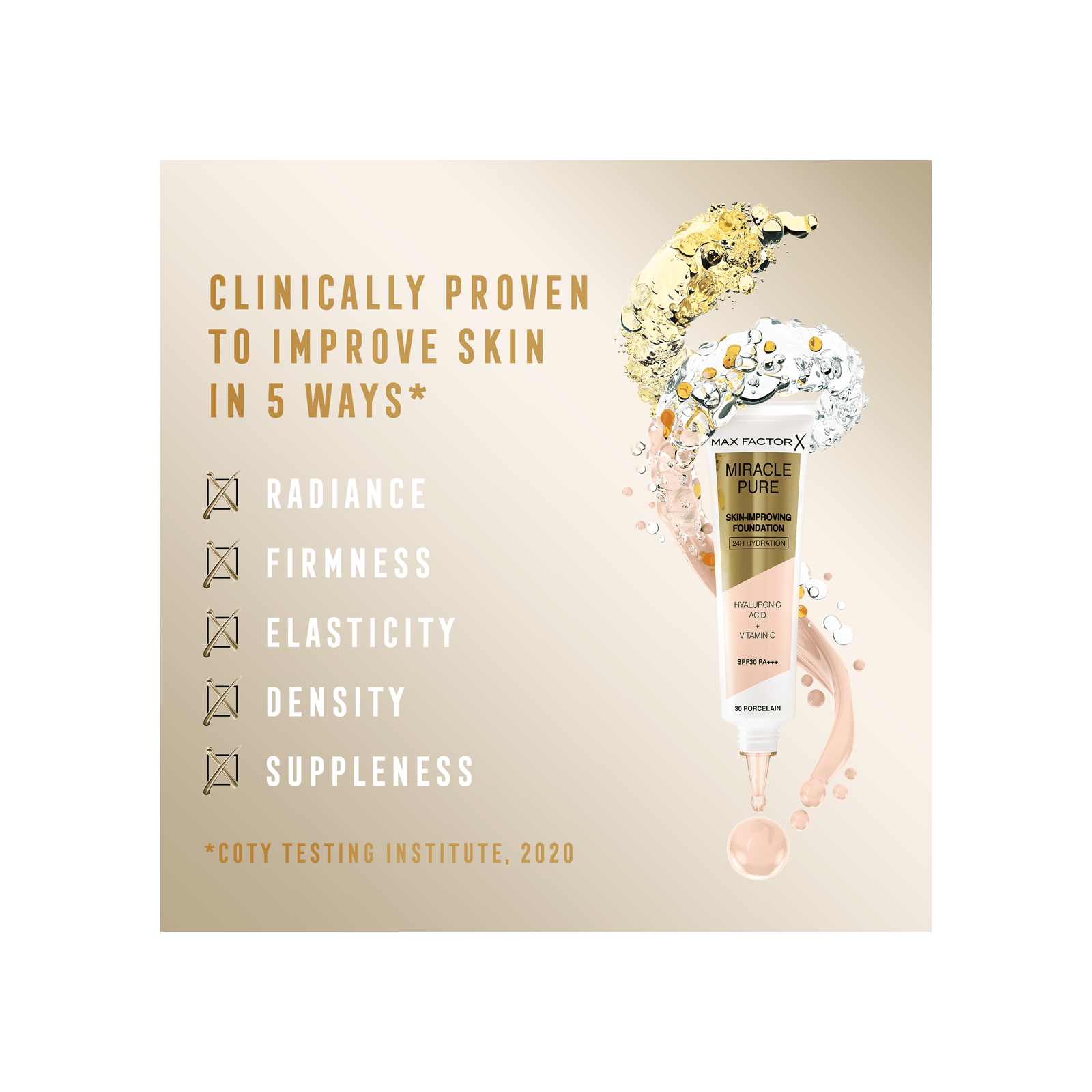 Max Factor Miracle Pure Foundation 40 Light Ivory 30 ml