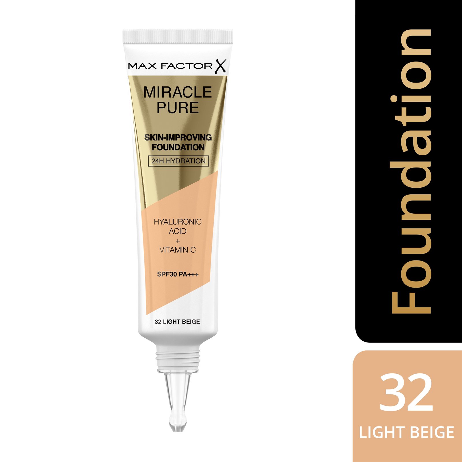 Max Factor Miracle Pure Foundation 32 Light Beige 30 ml