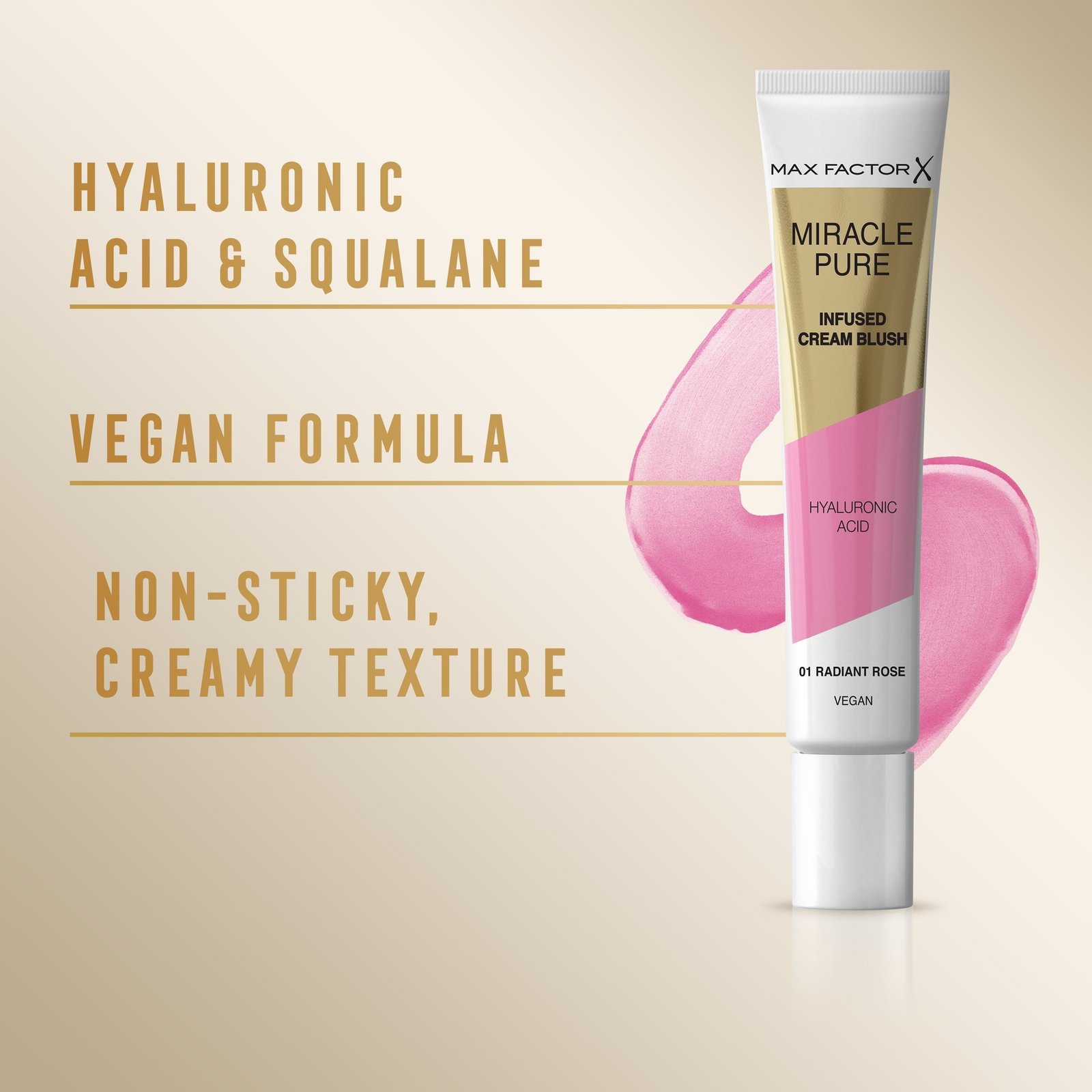 Max Factor Miracle Pure Cream Blush 01 Radiant Rose 15 ml