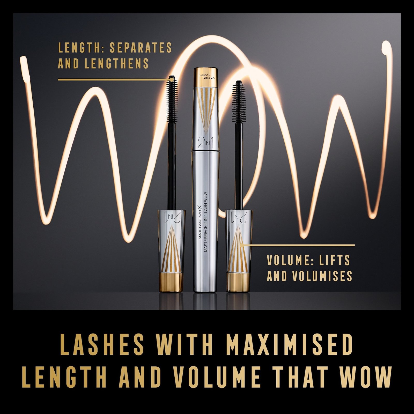 Max Factor Masterpiece 2in1 Black Brown Mascara 7g