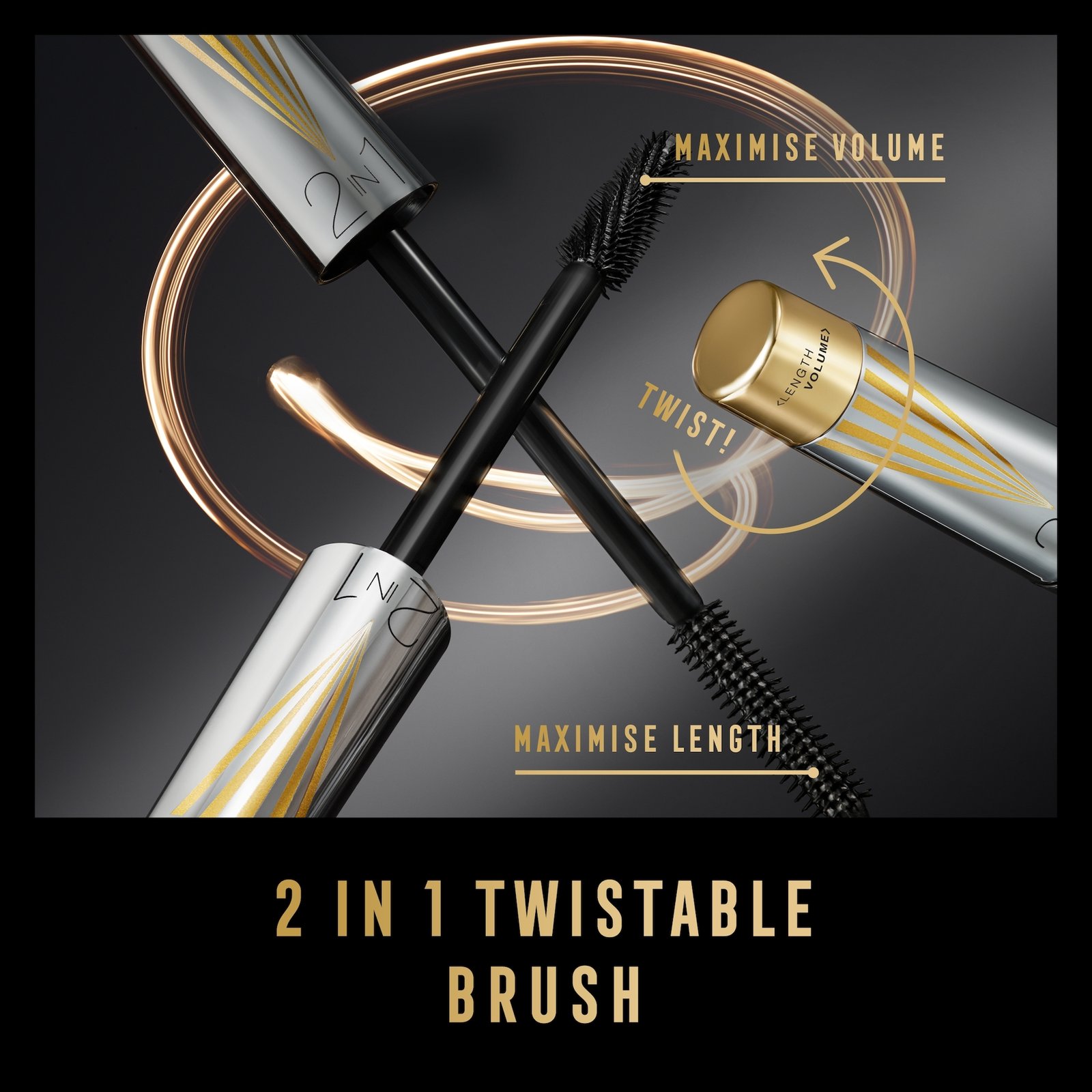 Max Factor Masterpiece 2in1 Black Brown Mascara 7g