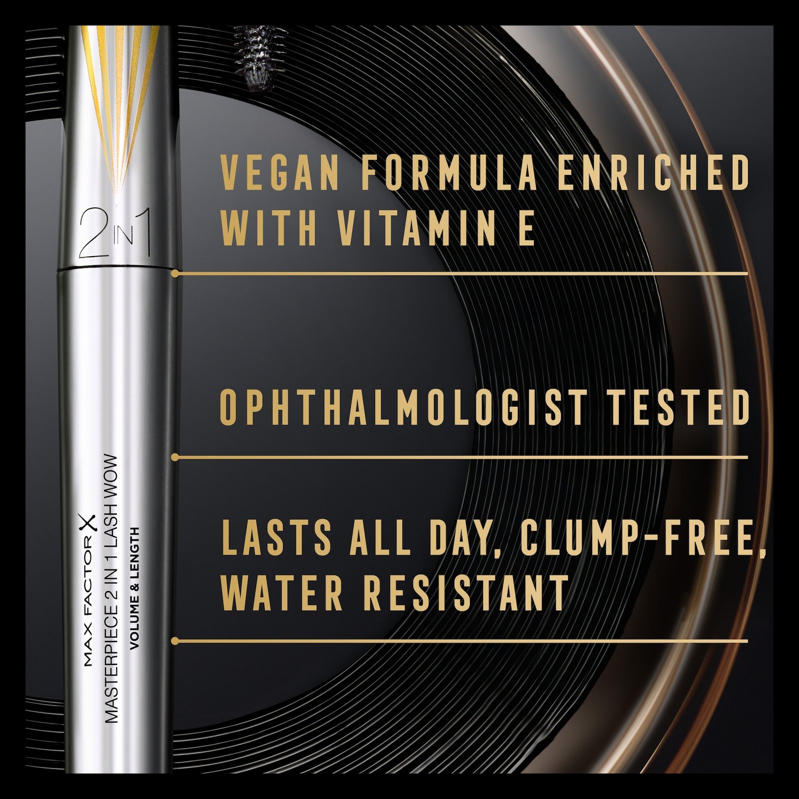 Max Factor Masterpiece 2in1 Black Brown Mascara 7g