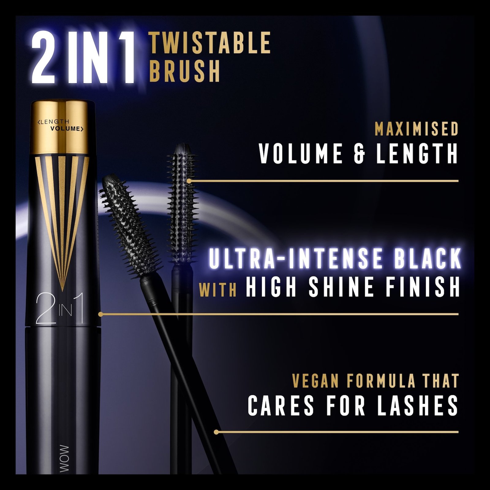 Max Factor Masterpiece 2in1 Super Black Mascara 7g