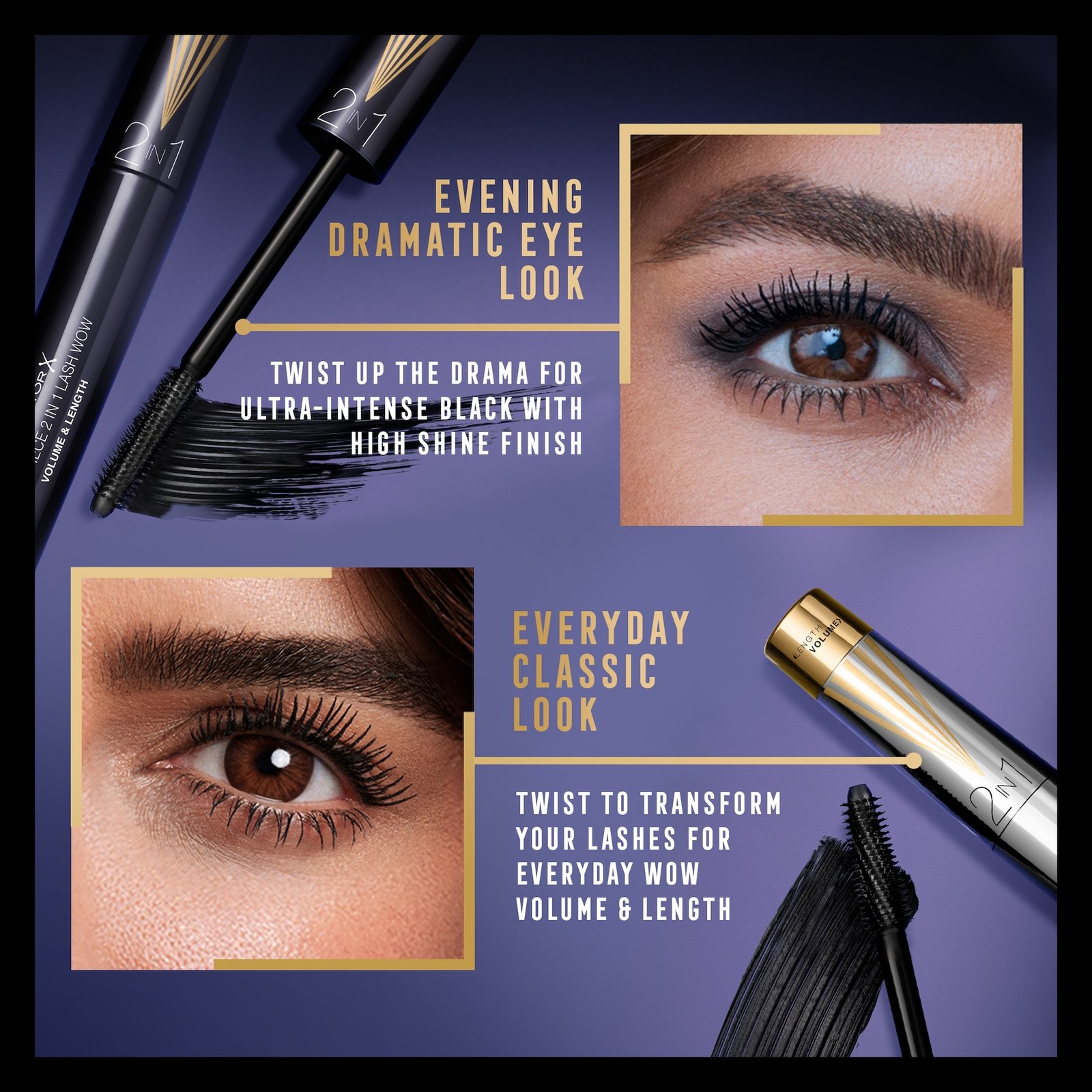 Max Factor Masterpiece 2in1 Super Black Mascara 7g