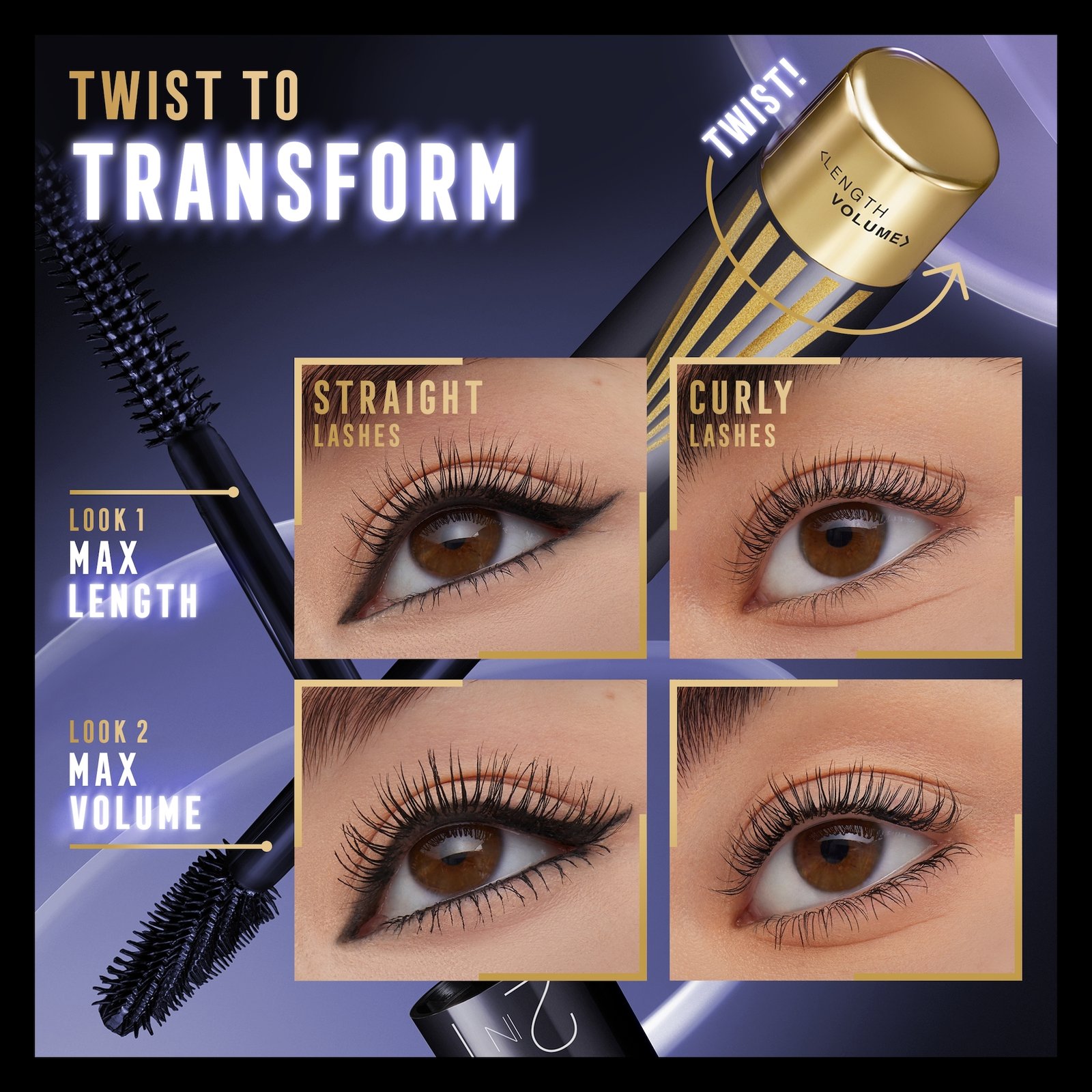 Max Factor Masterpiece 2in1 Super Black Mascara 7g