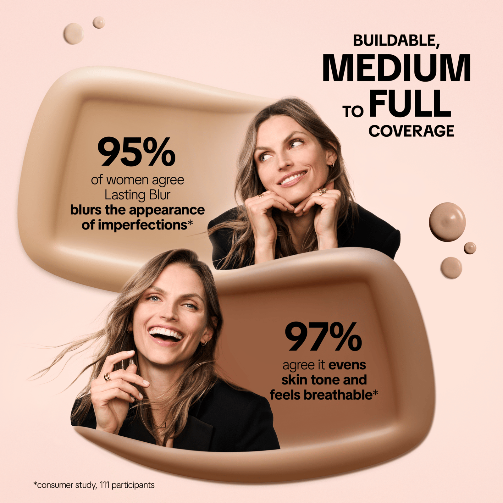 Facefinity Lasting Blur Foundation 107 Golden Beige 35 ml