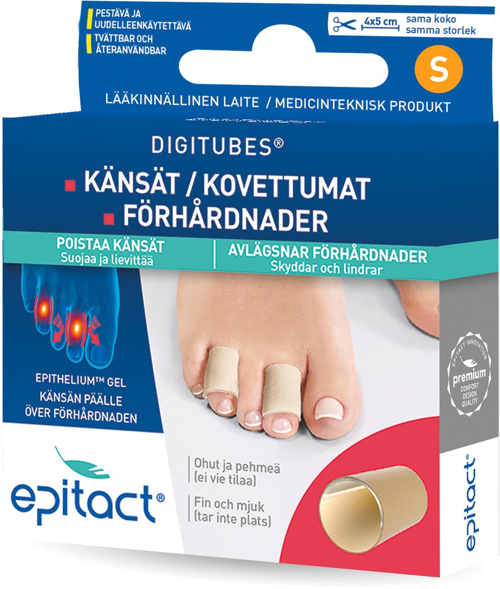 Epitact Digitubes Tåskydd S 4st