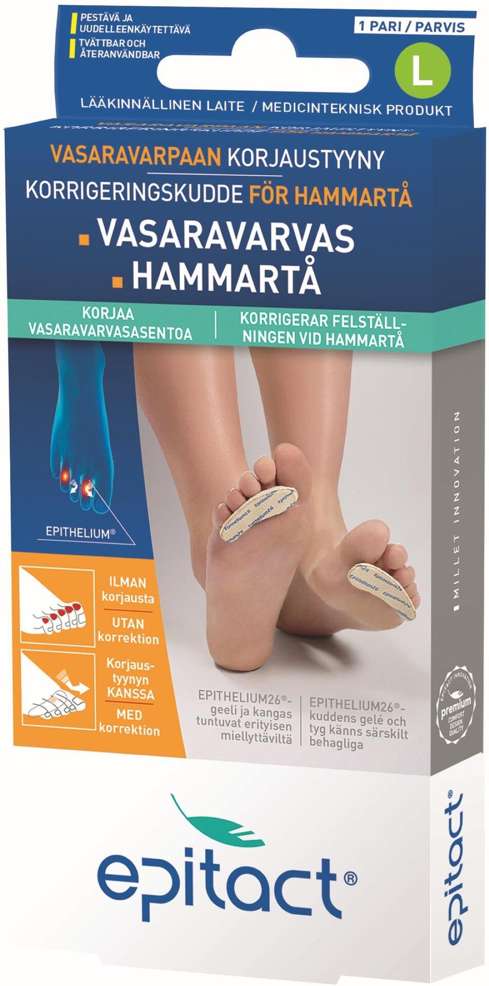 Epitact Korrigeringskudde för Hammartå L