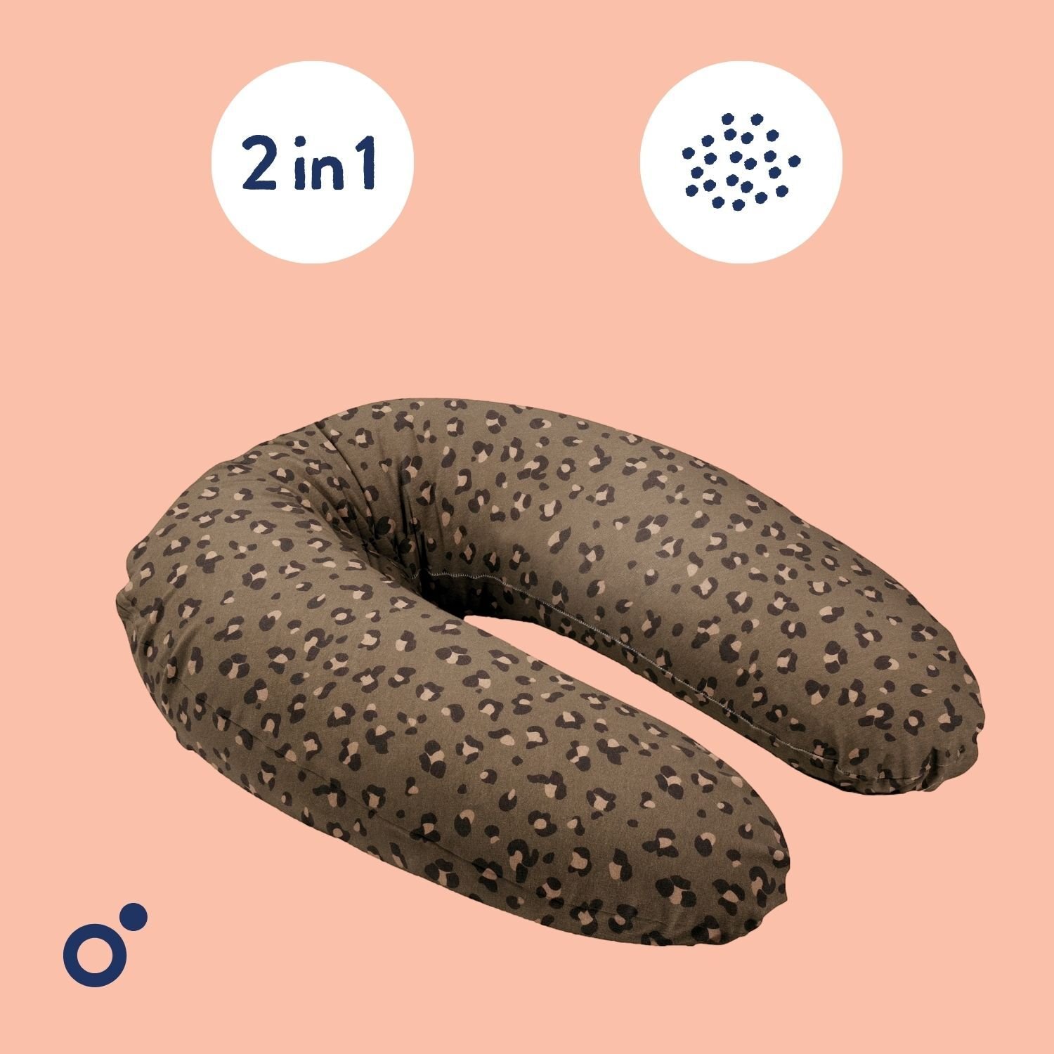 Doomoo Amning & Gravidkudde Mörk Leopard