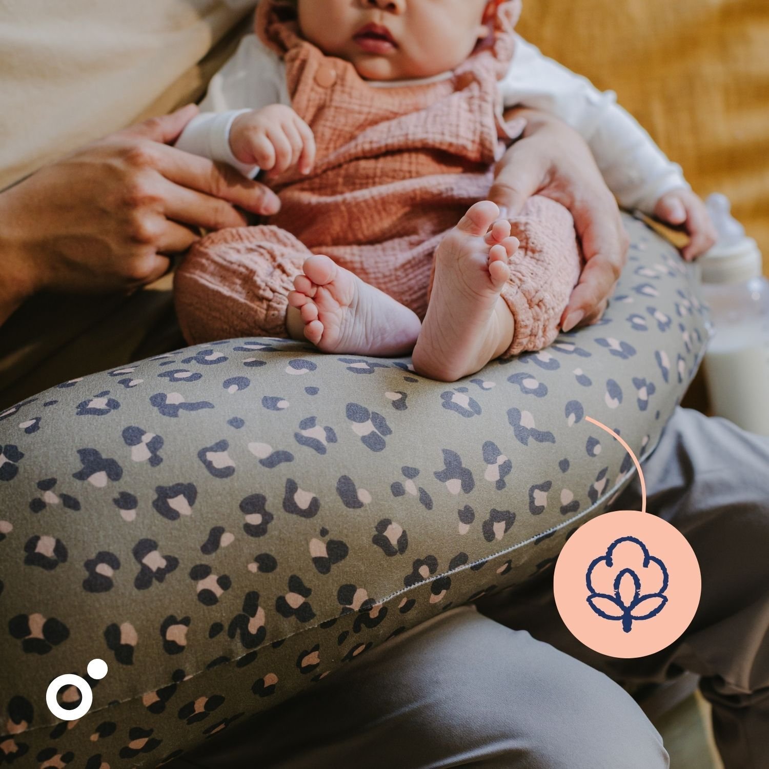 Doomoo Amning & Gravidkudde Mörk Leopard