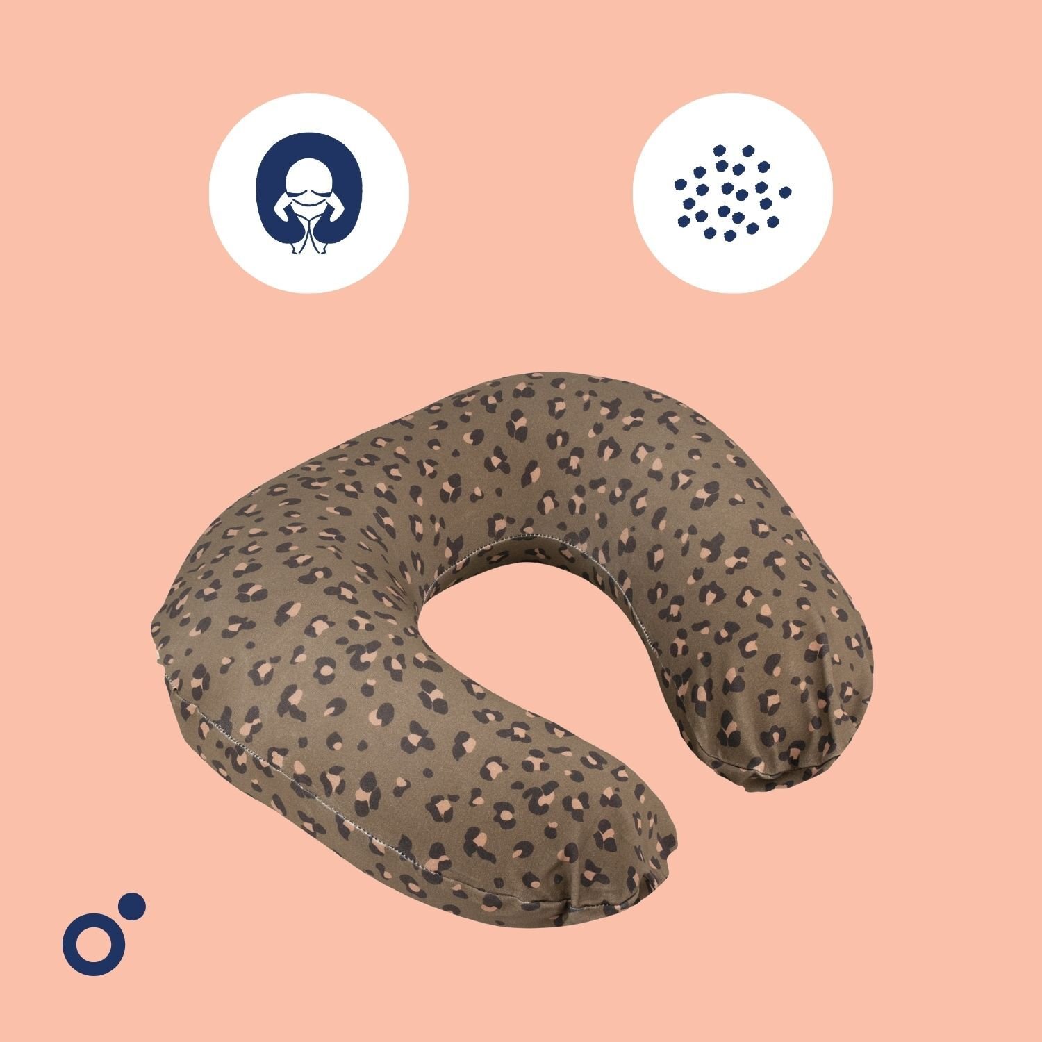 Doomoo Amningskudde Mörk Leopard