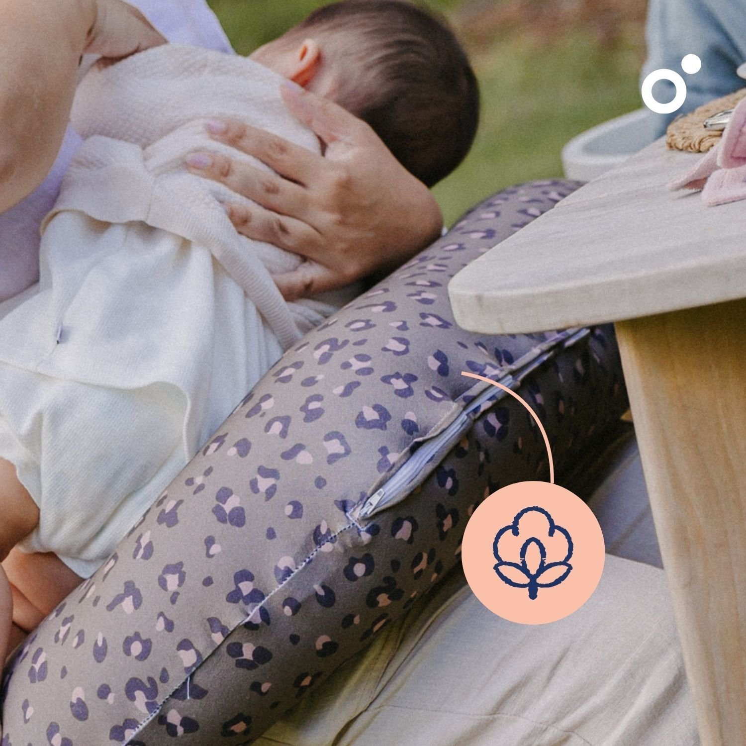 Doomoo Amningskudde Mörk Leopard