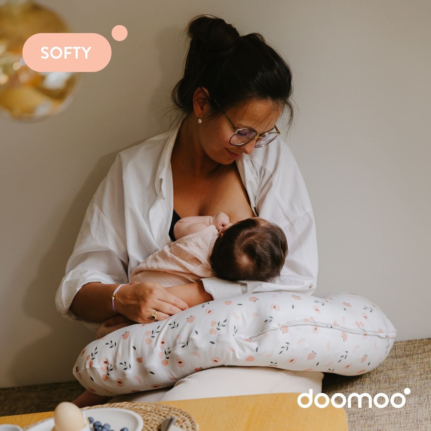 Doomoo Amningskudde Persika