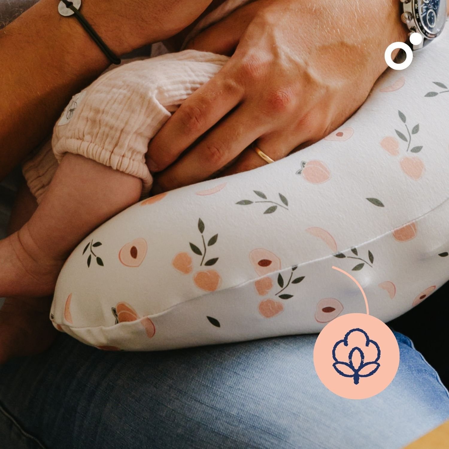 Doomoo Amningskudde Persika