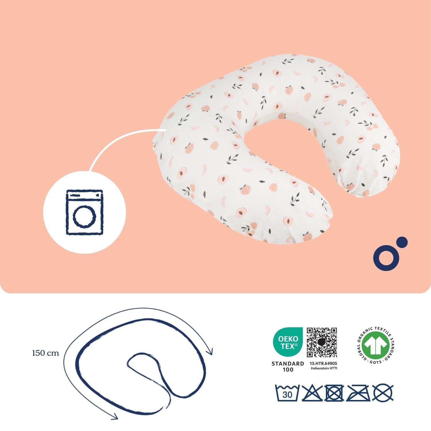 Doomoo Amningskudde Persika