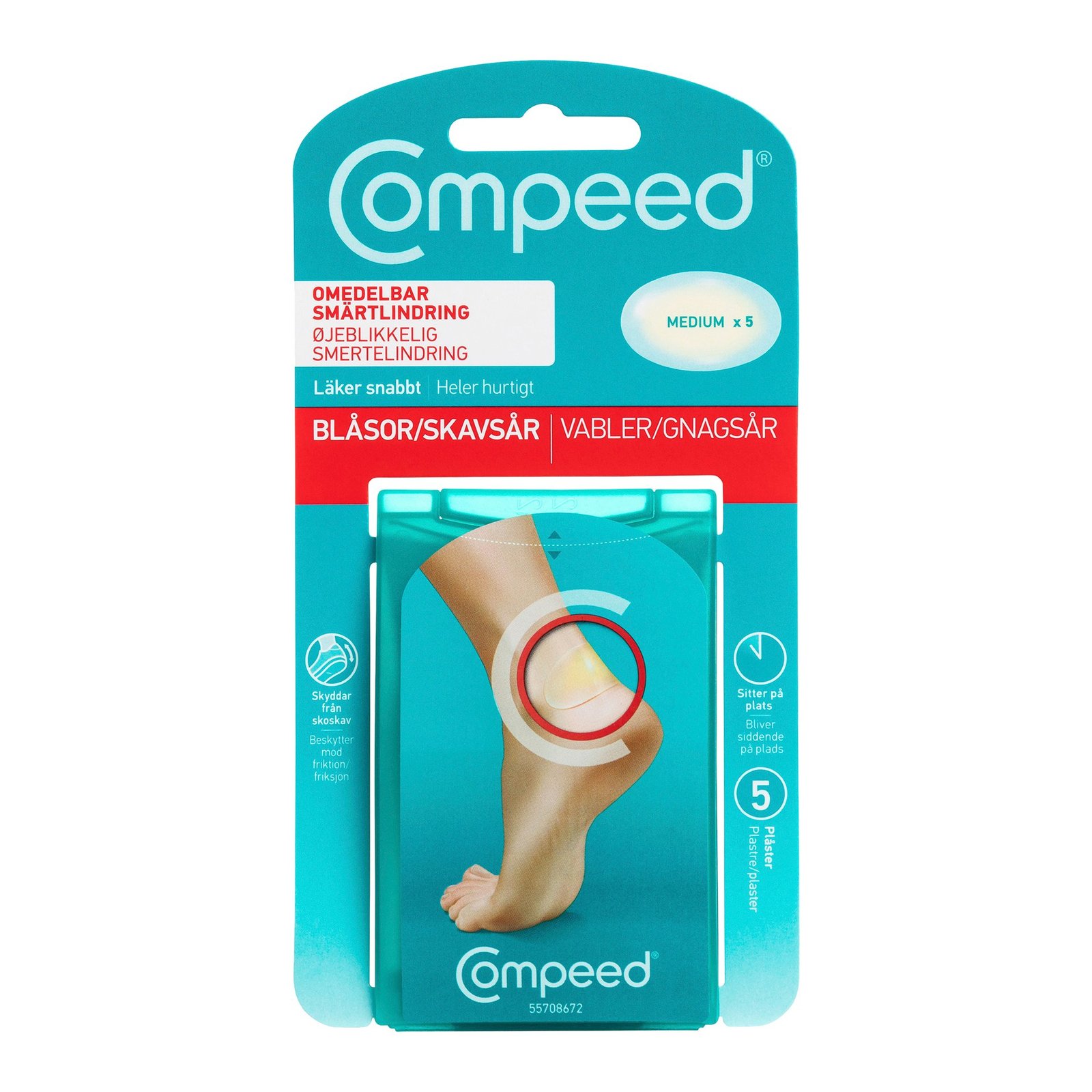 Compeed Skavsårsplåster Medium 5 st