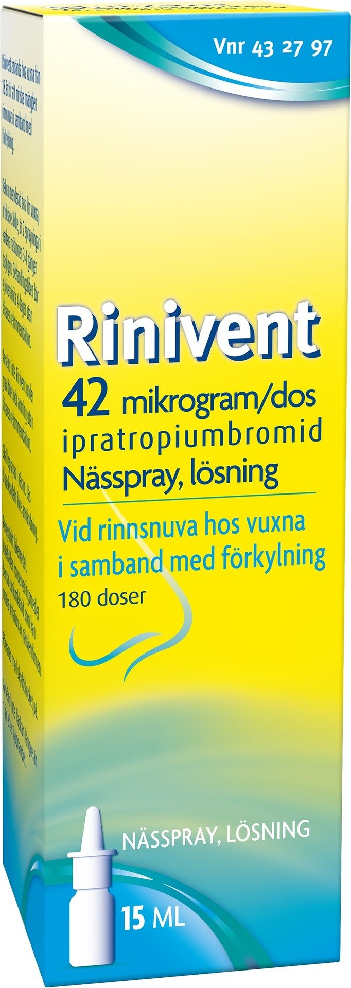 Rinivent 42 mikrogram/dos Nässpray 15 ml
