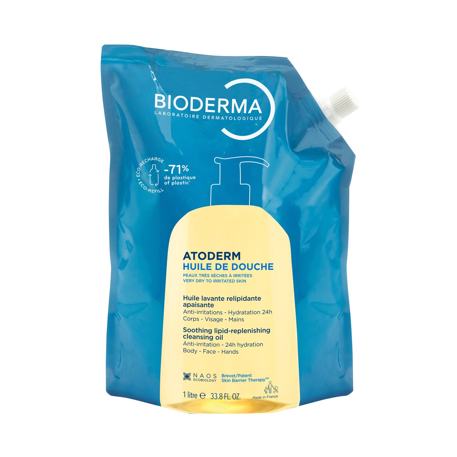 Bioderma Atoderm Huile De Douche Refill 1 liter