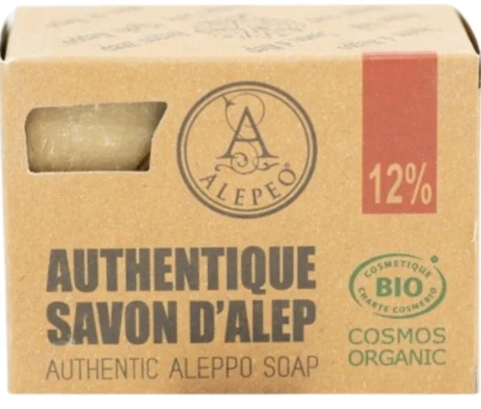 Aleppotvål 12% Lagerbärsolja 200g