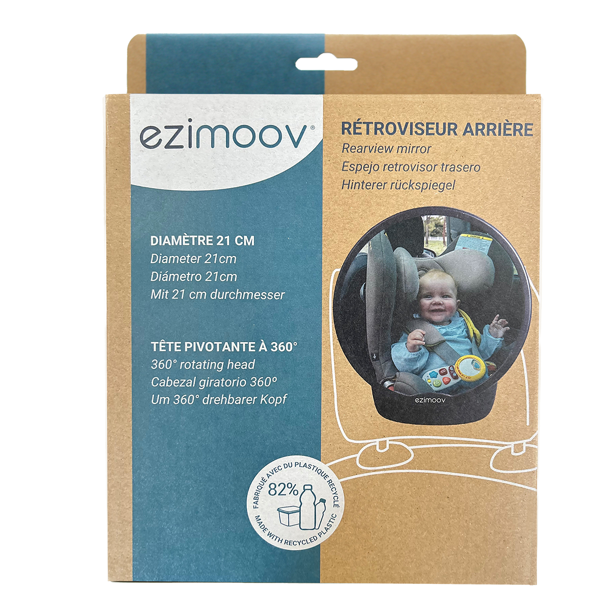 Ezimoov Ezi Rund bilspegel