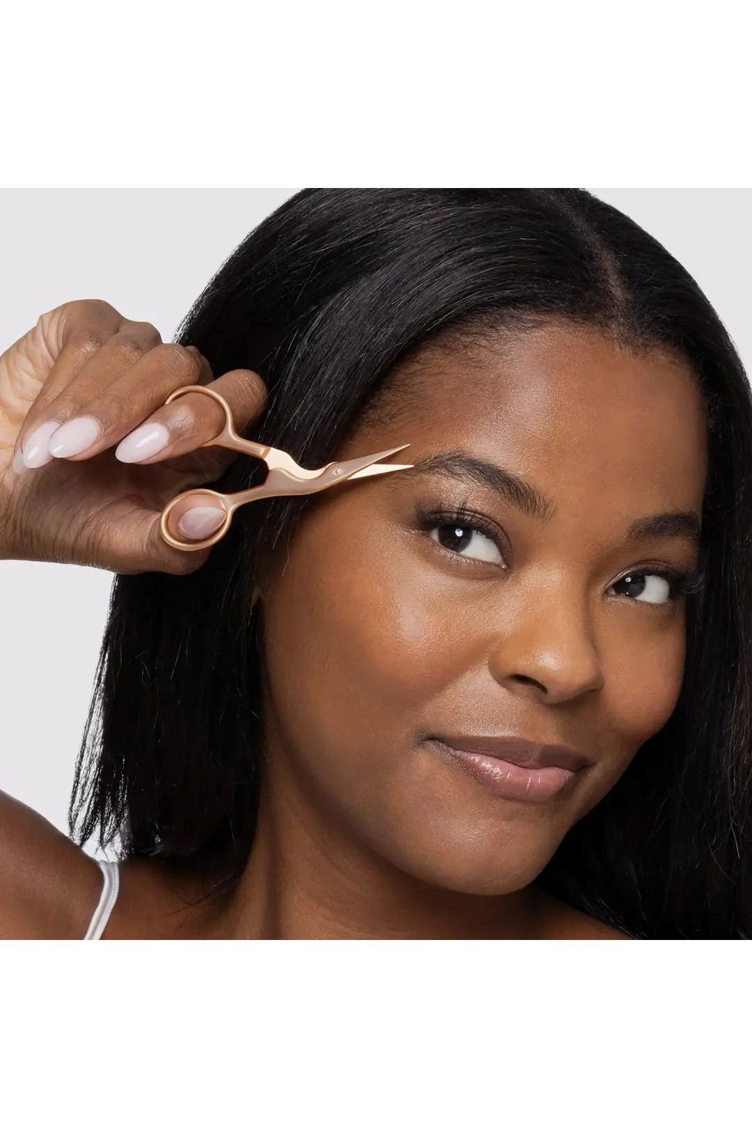 Tweezerman Retail Rose Gold Brow Shaping Scissors And Brush