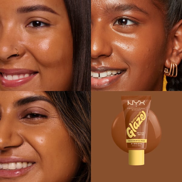 NYX Professional Makeup Buttermelt Glaze Soft Glow Skin Tint SPF30 Foundation 07 Toffee Butta 30 ml