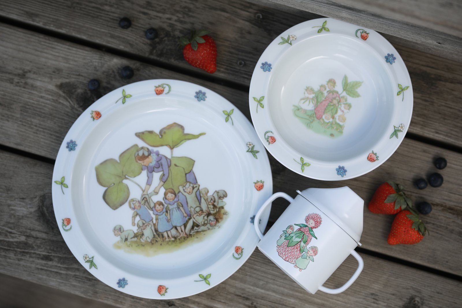 Rätt Start, Elsa Beskow Blomsterbarn Barnservis 3-delar