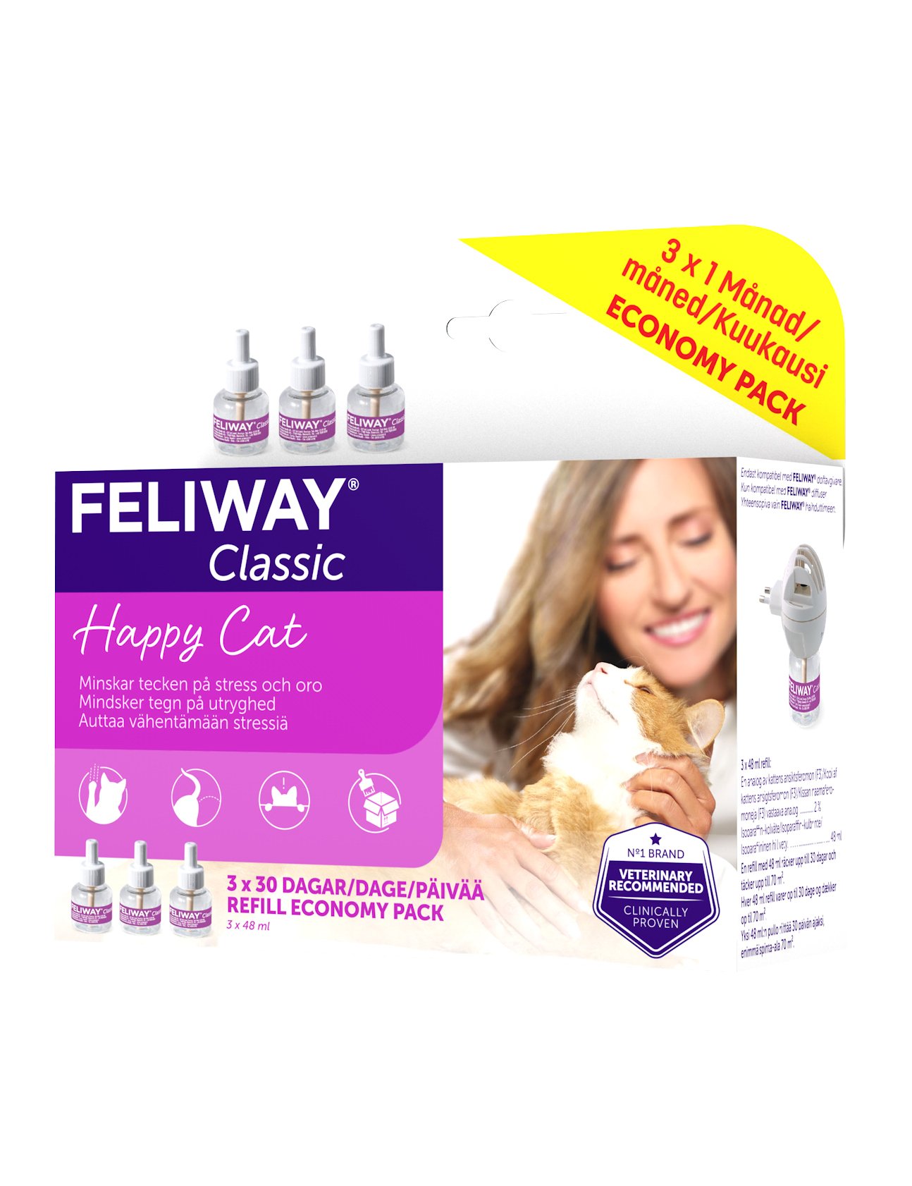 Feliway Classic Refill 3 x 48 ml