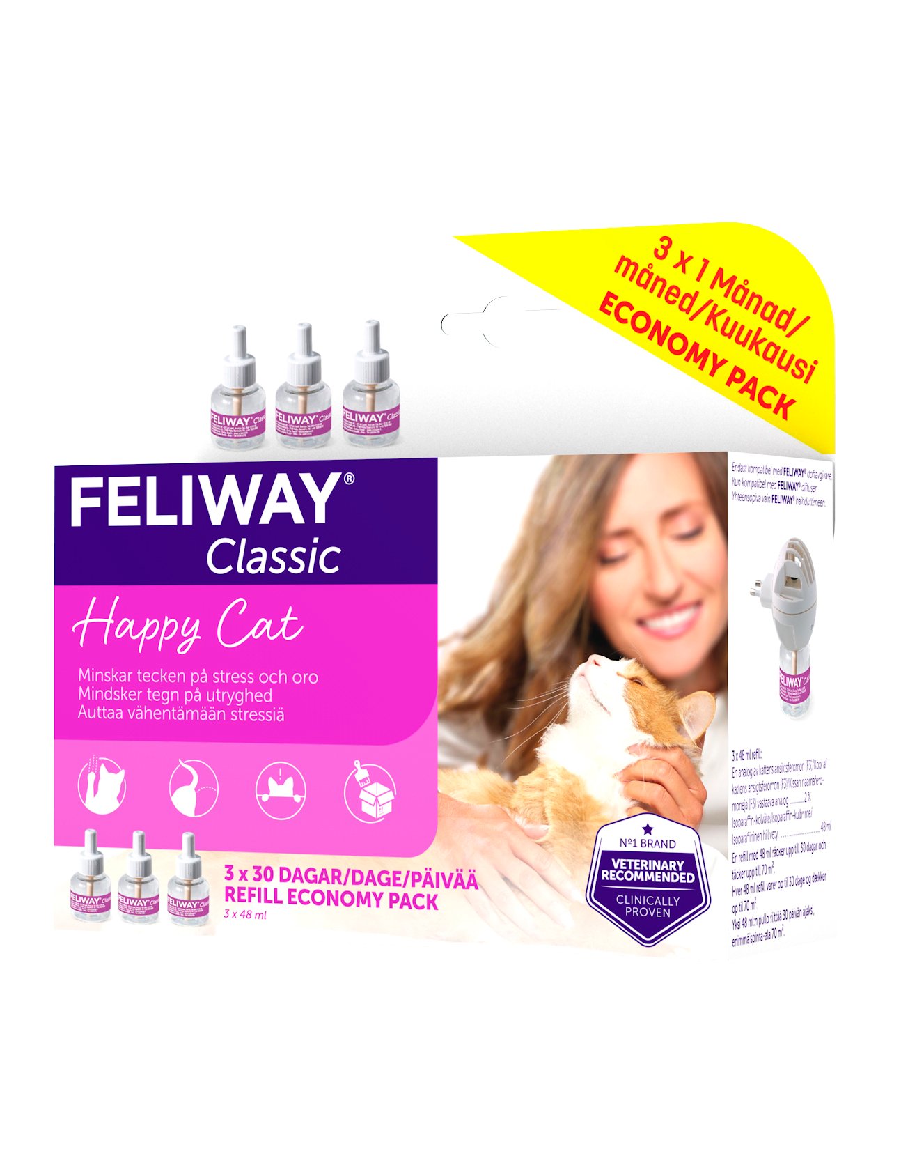Feliway Classic Refill 3 x 48 ml
