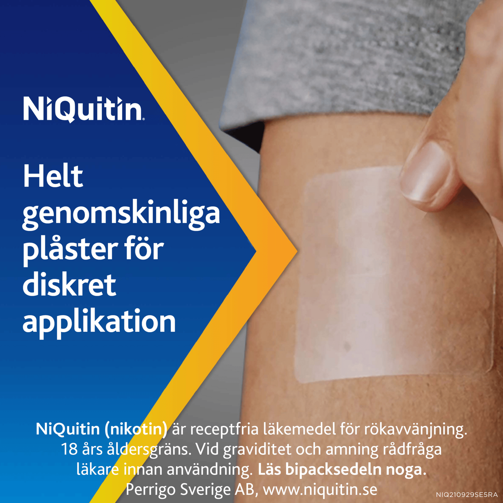 Niquitin Clear 7 mg / 24 timmar Depotplåster Nikotinplåster 7 st