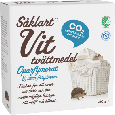 Såklart Tvättmedel Vit 750g