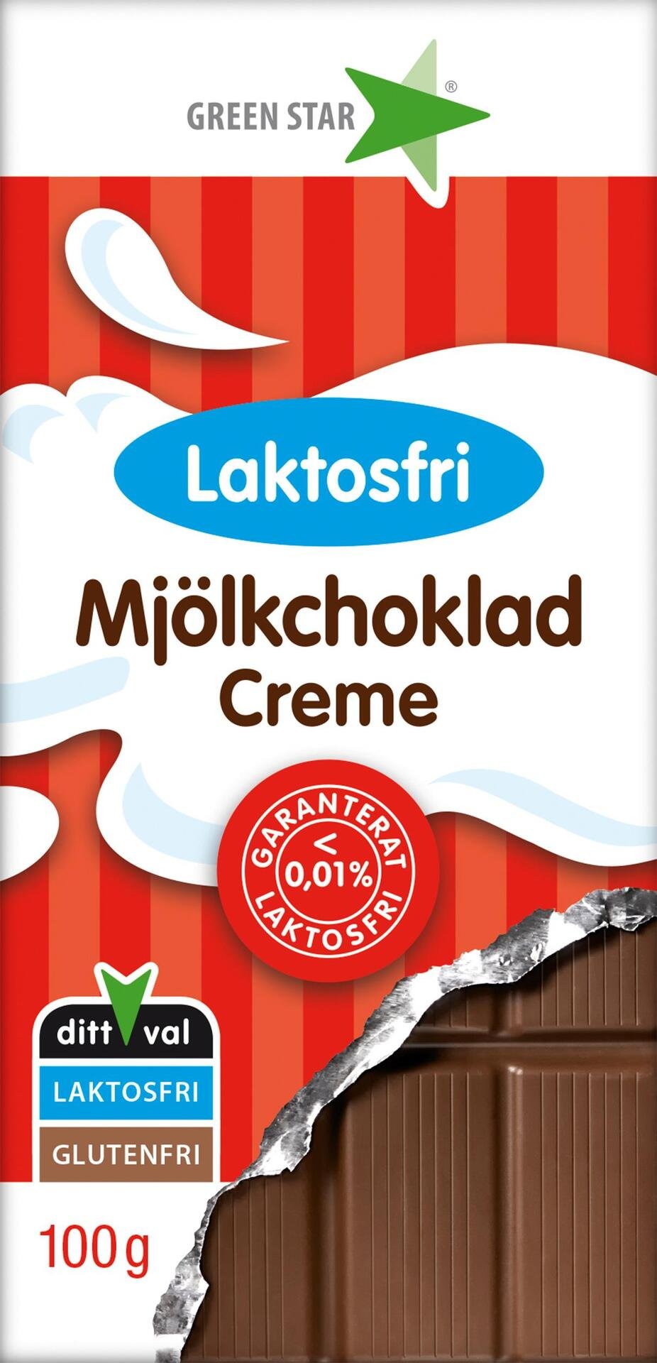 Green Star Mjölkcreme Laktosfri 100g