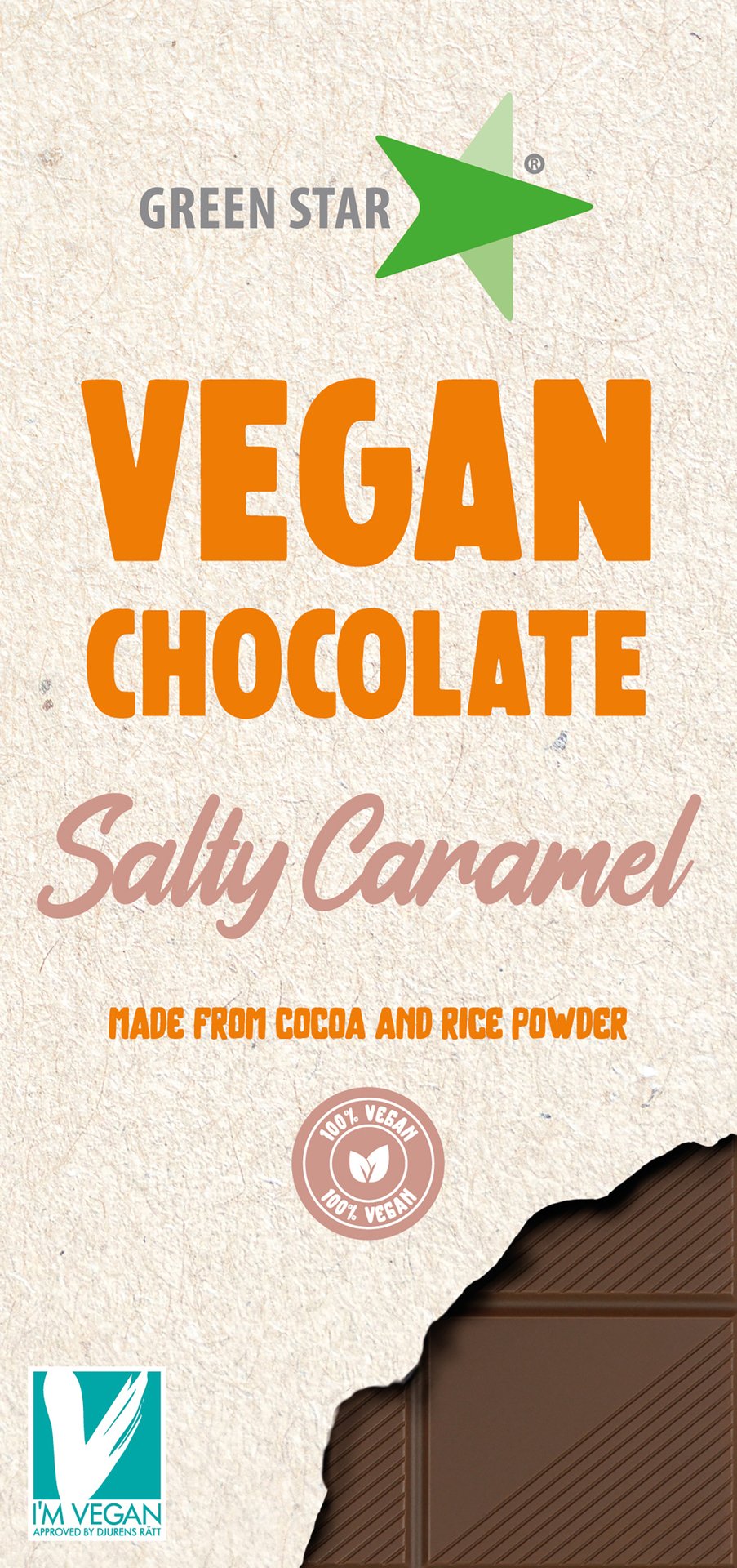 Green Star Vegan Chocolate Salted Caramell 90 g