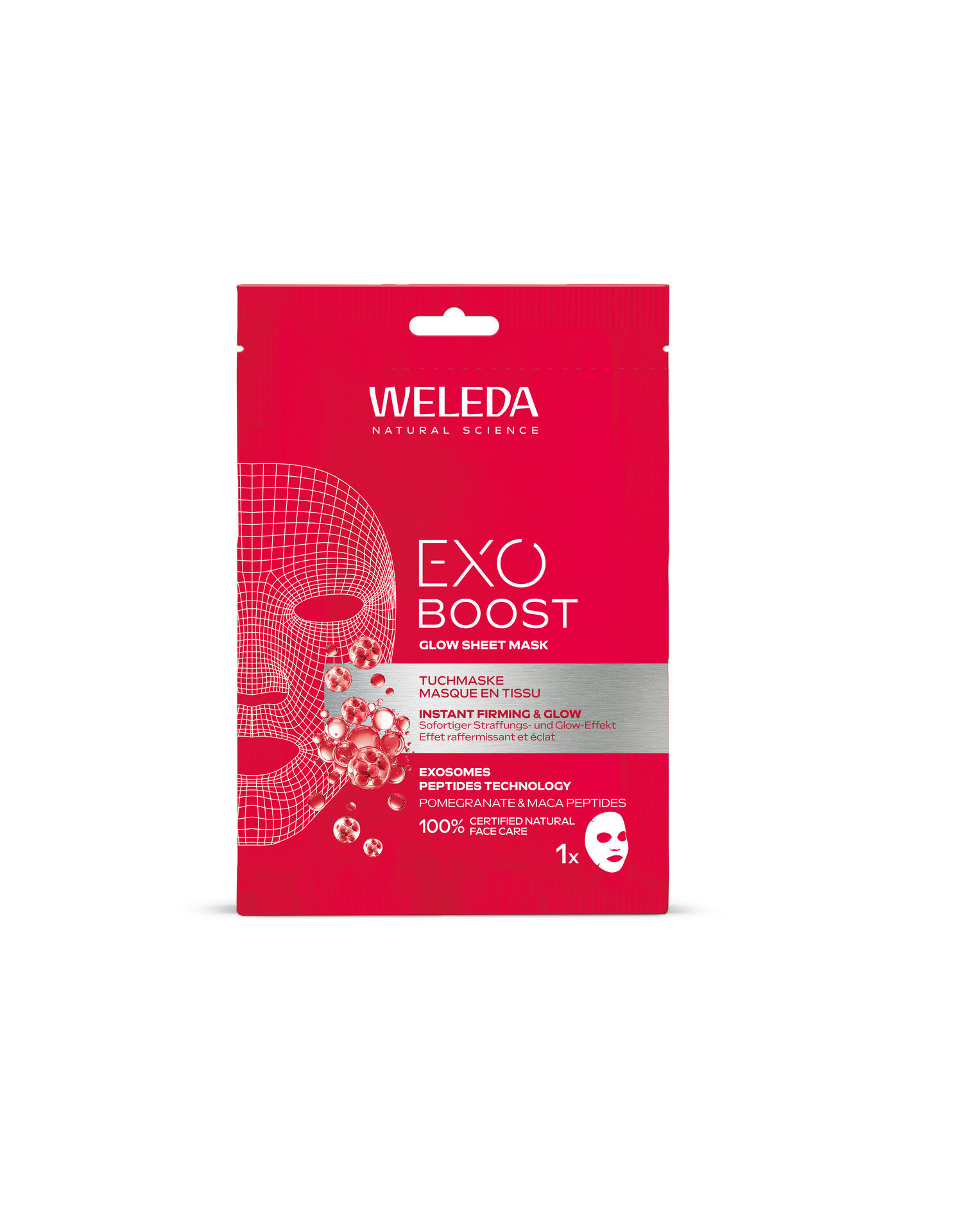 Weleda Exo Boost Glow Sheet Mask Pomegranate 20 ml